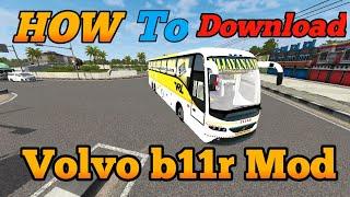 How To Download & Install Volvo b11r mod for bus simulator Indonesia  Volvo b11r Mod BUSSID