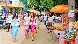 Best Street Food Tour in Kandal Province Cambodia - Countryside Market on Pchum Ben Day