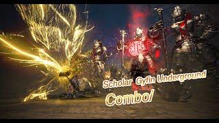 Scholar PVE Combo for Gyfin Underground Easy Monster Dont turn back Hunting Show - Black Desert