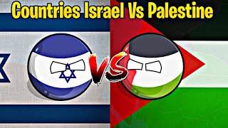 Countries Israel Vs Palestine️Fight and interesting️️#countryballs #worldprovinces