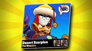 DESERT SCORPION CHUCK Skin + Price Pins Winning and Loosing Animation   Brawl Stars