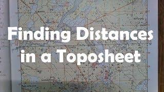 Finding distances in a Toposheet  What is scale  ICSE Geography