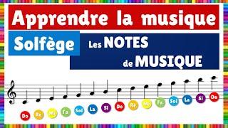 Apprendre la musique  Solfège  les notes de musique