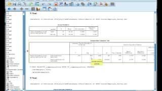 Interpret SPSS output for an independent t-test