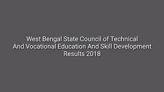 West Bengal State Council of Technical And Vocational Education And Skill Development