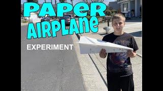 Paper Airplane experiment Which paper flies farther?