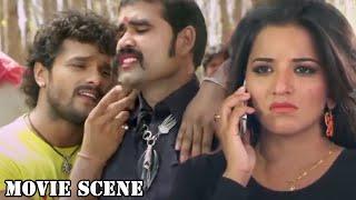 Khesari Lal के पीछे कौन पड़ गया ? Monalisa ने किस गुंडे को दे दी सुपारी ? जरुर देखिए  Movie Scene