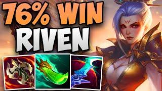 76% WIN RATE RIVEN MAIN IN CHALLENGER  CHALLENGER RIVEN TOP GAMEPLAY  Patch 14.12 S14