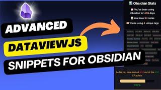 DataviewJs Code Snippets For Obsidian You Must be Using