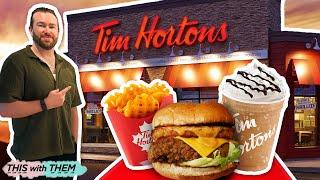 *FIRST TIME* Trying Tim Hortons in the UK 