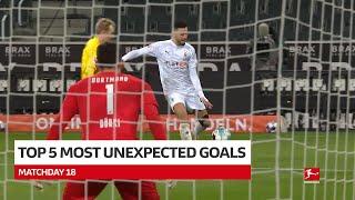 BUNDESLIGA  Top 5 Unexpected Goals Matchday 18