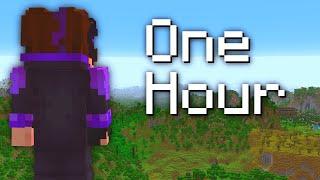 I Have 1 Hour in this Hardcore Minecraft World