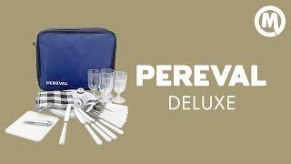 Набор для пикника Pereval Deluxe на 4 персоны синий. Обзор