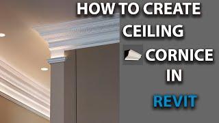 How to create a ceiling cornice in Revit - beginners tutorial