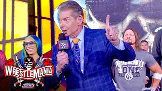 Mr. McMahon welcomes WWE Universe to WrestleMania WrestleMania 37 – Night 1 WWE Network Exclusive