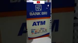 CARA SETOR TUNAI DI ATM BRI#shorts