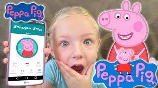 Calling Peppa Pig *OMG* She Answers She Cant Whistle in My Hello Kitty Car Skit