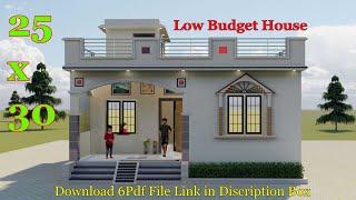 25x30 House Design II Low Budget House Design For Village And city II 2Bhk House Plan