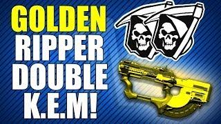 COD Ghosts Golden Ripper Double KEM Strike