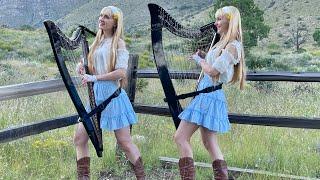 Dust in the Wind Kansas - Harp Twins Camille and Kennerly - Electric Harp