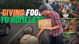 Giving Food To Homeless People On Independence Day   Aahan Walia
