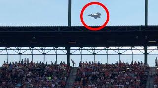 Why do fighter jets make it hard to catch home run balls?