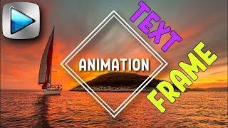 Top animation of the text in frame. Cool design of the text in Sony Vegas. Vegas Pro tutorial