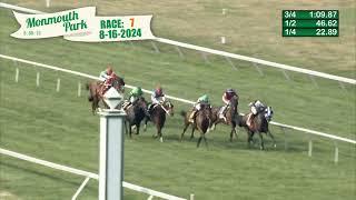 MONMOUTH PARK 8-16-2024 RACE 7 - THE OCEANPORT STAKES