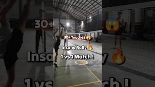 Insane Rally  1 vs 1 Match  #sepaktakraw #recommended