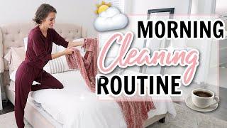 RELAXING MORNING CLEANING ROUTINE  POWER HOUR CLEAN WITH ME  MOM OF 3