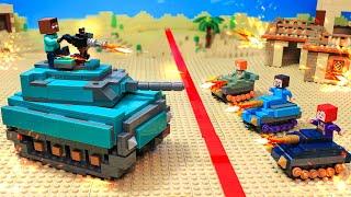 Tank Battle In Minecraft  Lego War - LEGO Animation