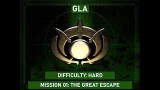 Command & Conquer Generals Zero Hour - GLA - Mission 01 The Great Escape - HARD