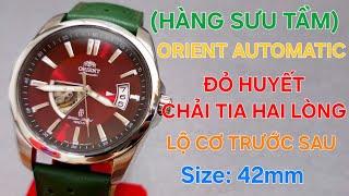 HÀNG SƯU TẦM ORIENT AUTOMATIC ĐỎ HUYẾT CHẢI TIA 2 LÒNG TỪ TÂM LỘ CƠ CỰC HIẾM - ZIN NGUYÊN BẢN