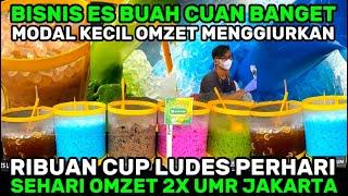 BISNIS MINUMAN ES BUAH KEKINIAN SEHARI LUDES RIBUAN CUP‼️OMZET PERHARI SETARA UMR DKI JAKARTA‼️