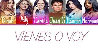 Juan Gabriel - Vienes o Voy ft. Fifth Harmony Color Coded Lyrics  Harmonizzer Lyrics