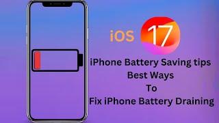 iPhone Battery Saving Tips & Settings  Fix iOS Battery Drain Problem #tipsandtricks #ios17 #iphone