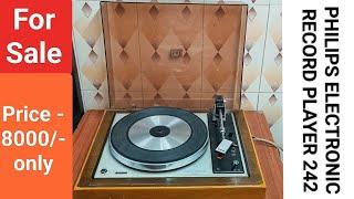 PHILIPS ELECTRONIC RECORD PLAYER 242 Nice Performance Contact No - 8750424840