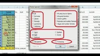 PANDUAN LENGKAP CARA MENGGUNAKAN FUNGSI PASTE SPESIAL