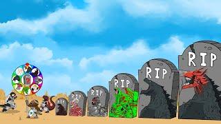 TEAM Godzilla & KONG - SHIN GODZILLA Returning From The Dead - Rotation Luck - FUNNY CARTOON