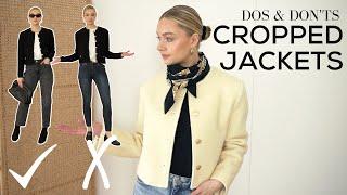 DOS AND DONTS OF CROPPED JACKETS  How to Wear One of this Seasons Biggest Trends