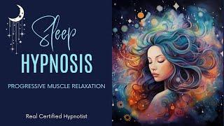  Hypnosis & Progressive Muscle Relaxation for Deep Sleep  Natural Deep Sleep without Pills 