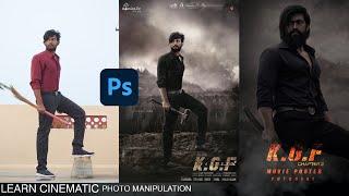 KGF Chapter 2  KGF Chapter 2 Photo Editing  KGF Movie Poster Tutorial PhotoshopTutorial PCREATIONZ