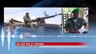 Les M23 agissent en légitime défense selon le major Willy Ngoma