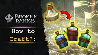 Elixirs Health Stamina Mana - How to Craft in Broken Ranks ? - Guide series