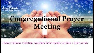 Gregory Park Circuit of Baptist Churches Congregational Prayer Meeting - May 2024