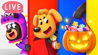 LIVE  Halloween in Forest Town  Halloween Cartoons  Kids Videos for Kids  Sheriff Labrador