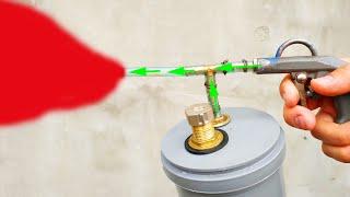 How to Make BIG Air Paint Spray Gun DIY