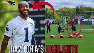 Drake Maye & The New England Patriots Are GRINDING At OTAs... Patriots Day 1 OTAs Highlights