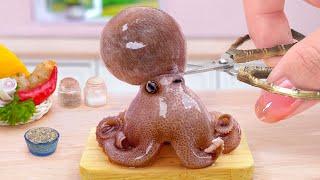 Recipes For Seafood Lovers  Miniature Japanese Spicy Fry Baby Octopus Karaage  Tina Mini Cooking