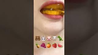 Asmr Eating Orange Jelly #Asmr #Sound